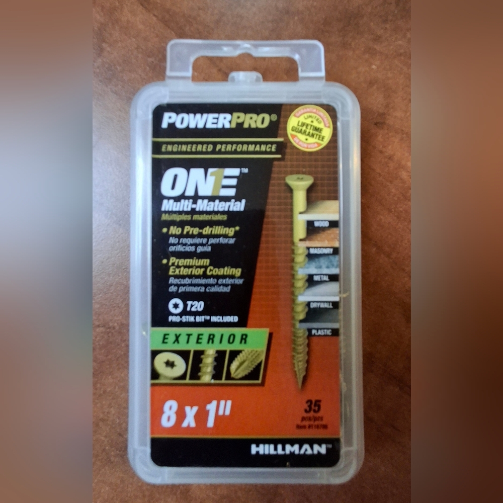 Hillman Power Pro #8 Star Flat Head Coarse Multi Material Screws 35pk 116786